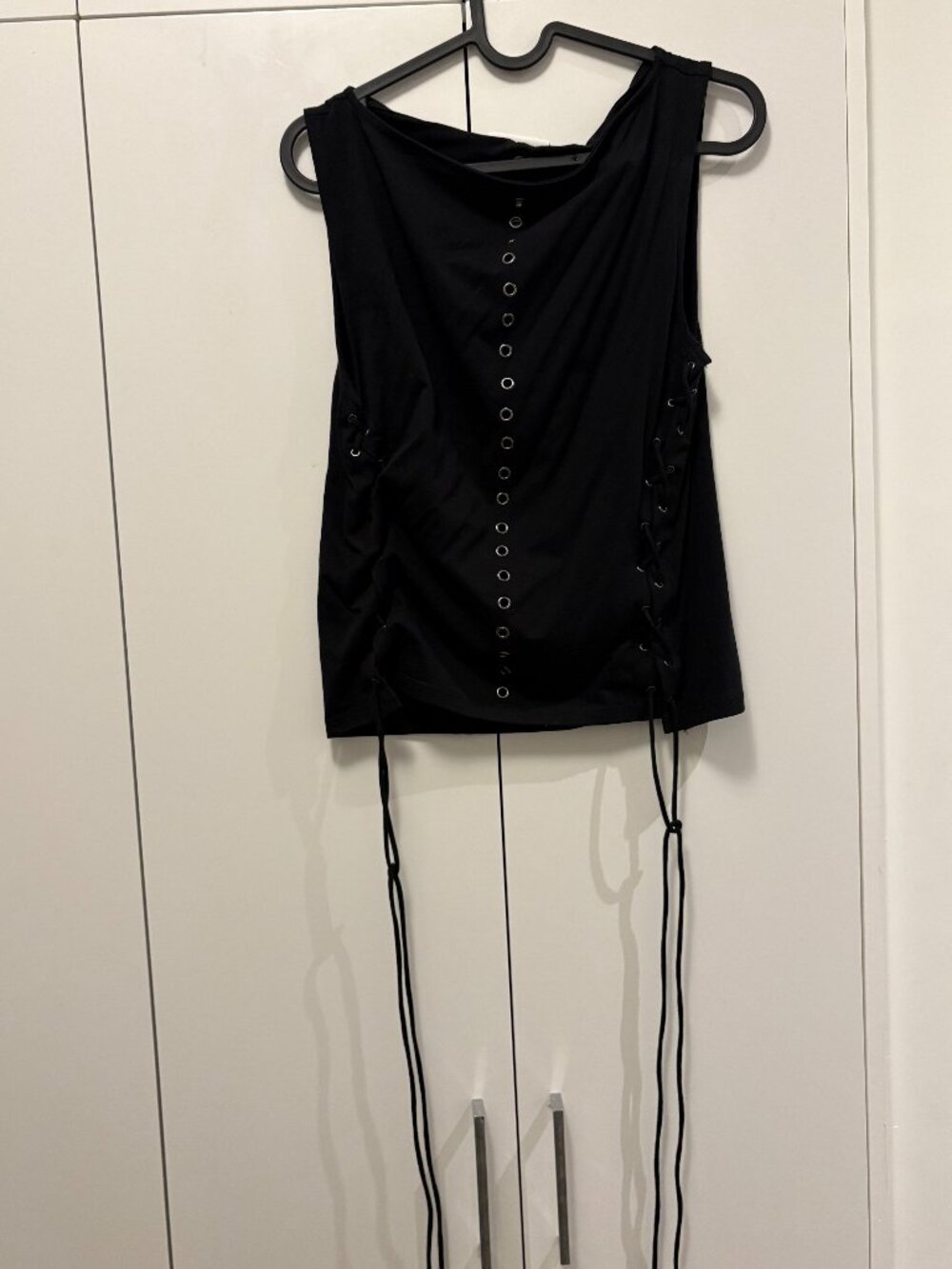 Black Button Weekday Top - Picture 2 of 2